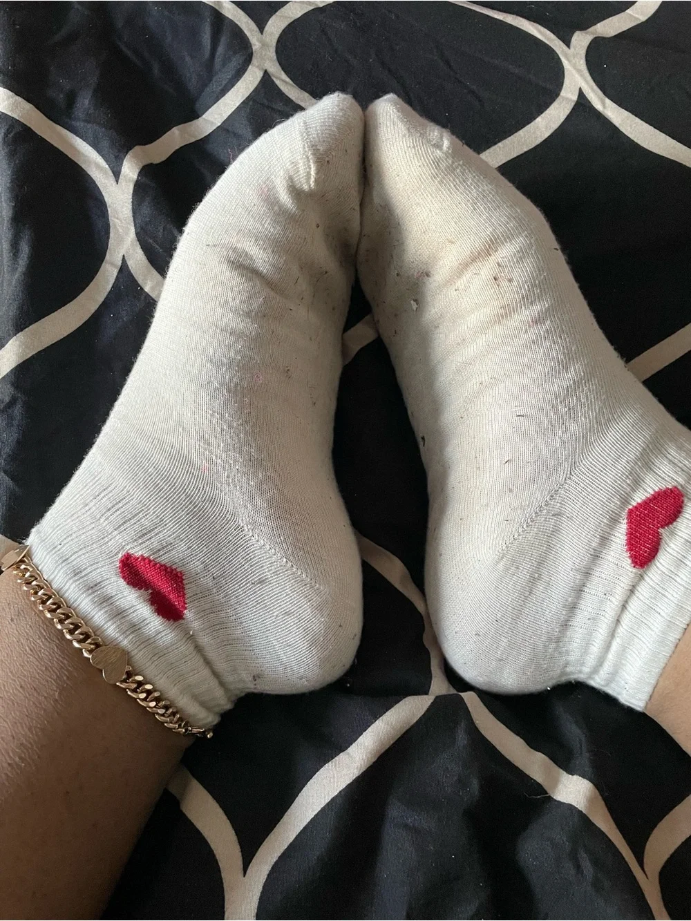 White Ankle Socks- Well Worn